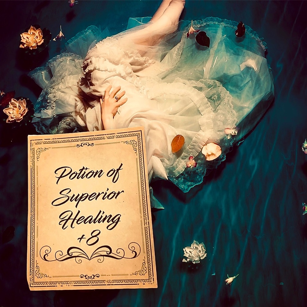 Superior Healing Potion Witchy Sorceress Supreme Potion B0ttle Label Sticker